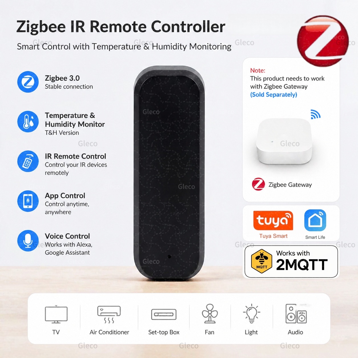 Ir Blaster Universal - Zigbee スマート IR リモコン赤外線ユニバーサルスマートホームリモートブラスター Google アシスタント