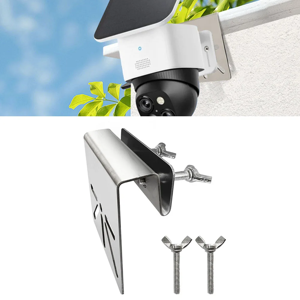 Eufy Camera S340 - 金属側溝壁マウントブラケット Eufy SoloCam S340/E30 ソーラーカメラホルダースタンド雨どいブラケット排水チャンネルマウント