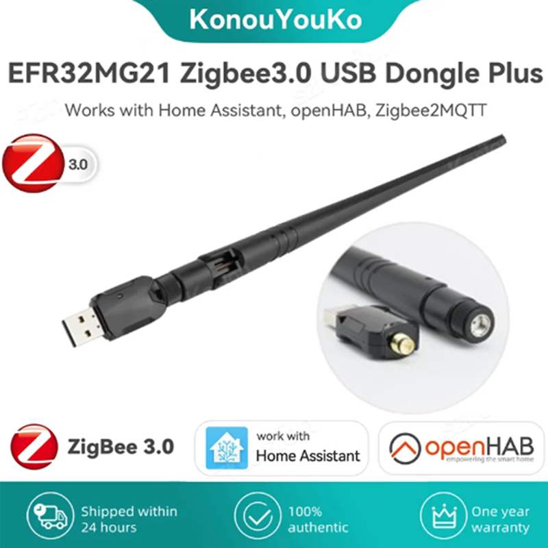 Zigbee Coordinator Stick - ユニバーサルzigbeeワイヤレスUSBドングル、ホームアシスタント、zigbee2mqtt、zha、3.0、plus-e、ゲートウェイ、ハブ用のオープンソースハブ