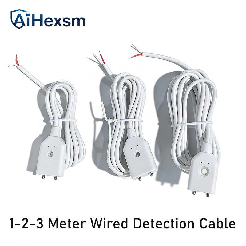 Water Leak Detector Wired - 卸売 1/2/3メートル有線水漏れ警報器 水漏れ検知器アクセサリー 信号ケーブルなし 水センサー用 2金属ポール