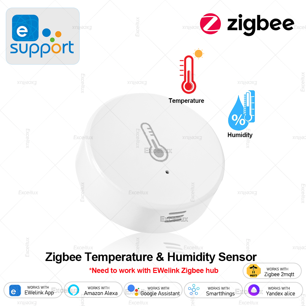 Home Automation Technology - EWelink スマート Zigbee 温度湿度センサーアプリ制御屋内温度計モニターホームオートメーションは Alexa Google