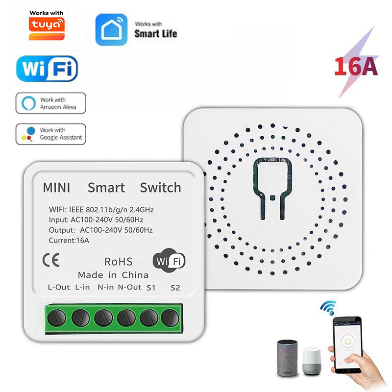 16A 双方向制御 DIY WiFi ミニスマートライトスイ - Diy Home Automation Controller のレビューと価格