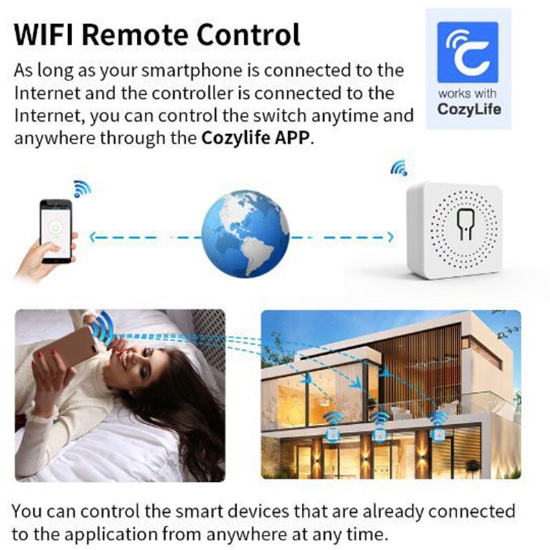 Tuya 16A ミニWiFiスマートスイッチ DIY 2ウ - Diy Home Automation Controller のレビューと価格