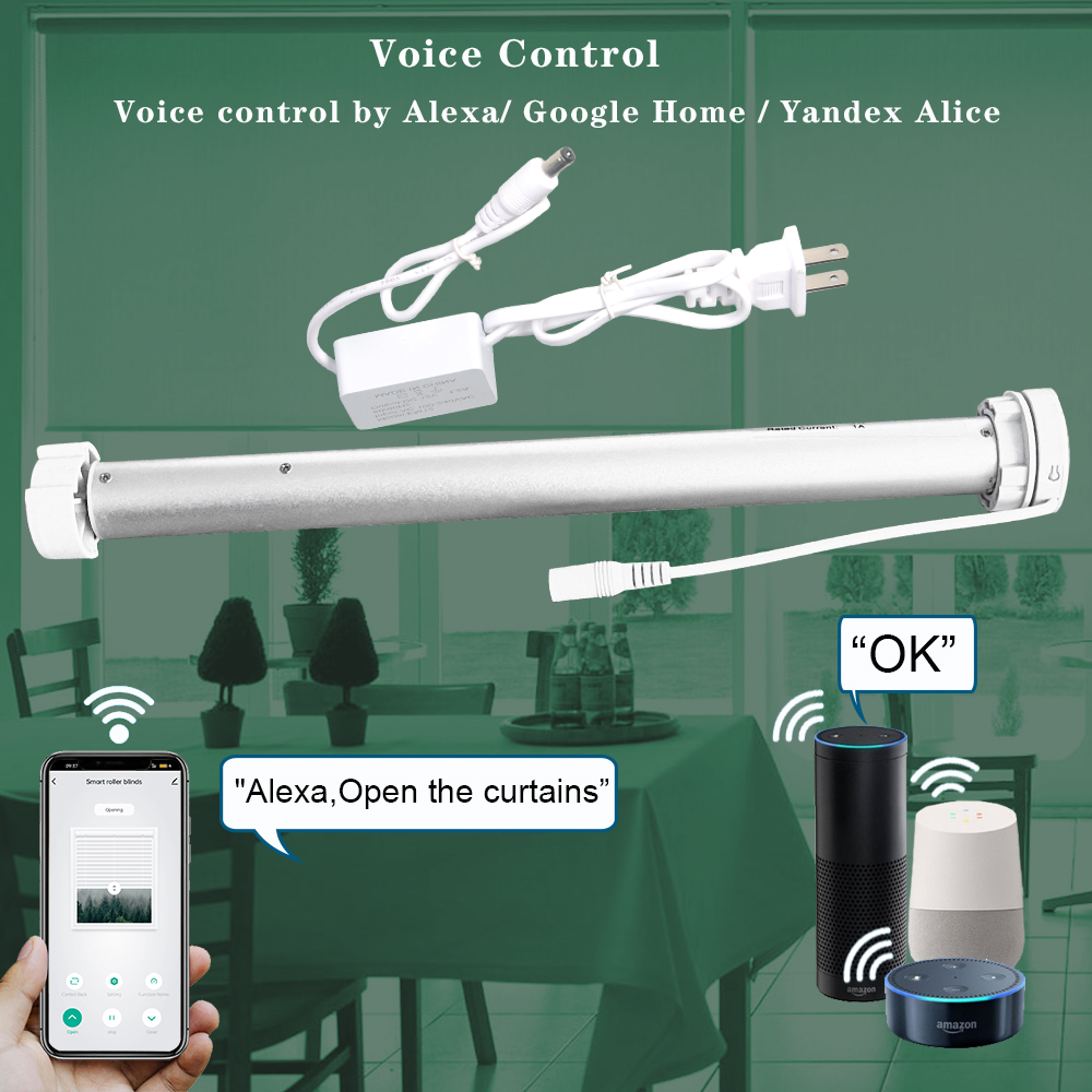 Tuya WiFiミニ電動ローラーブラインドモーター スマー - Home Automation Technology のレビューと価格