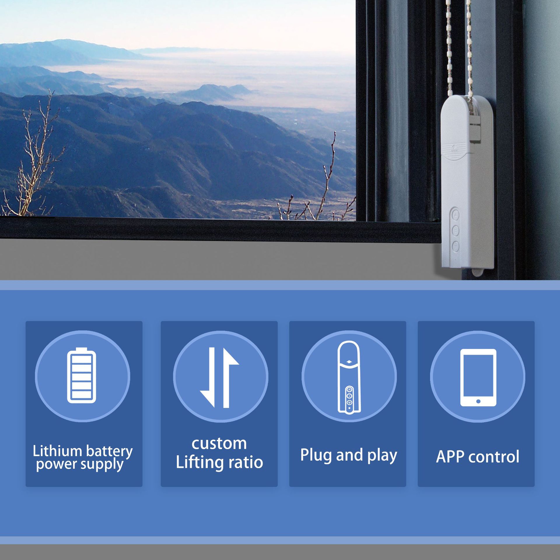 WiFi 電動ブラインド ローラー モーター サイレント モ - Home Automation Technology のレビューと価格