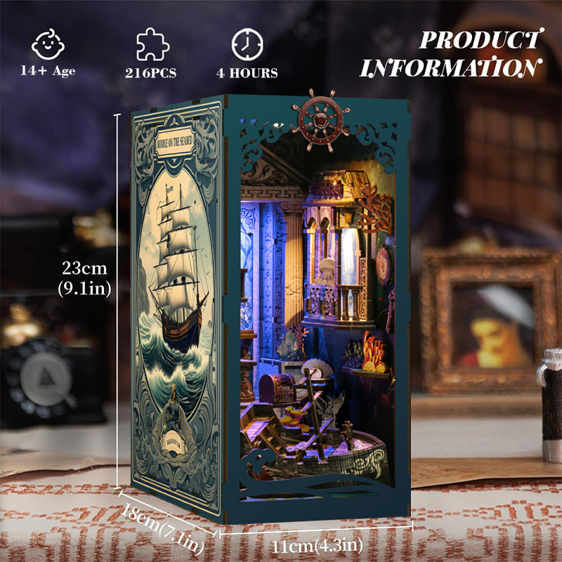 3D 木製 DIY ブックエンドパズル手作りミニモデルキット - Home Automation Diy Kit のレビューと価格