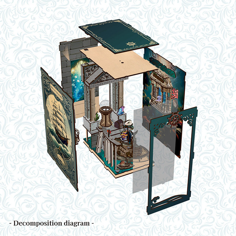 3D 木製 DIY ブックエンドパズル手作りミニモデルキット - Home Automation Diy Kit のレビューと価格
