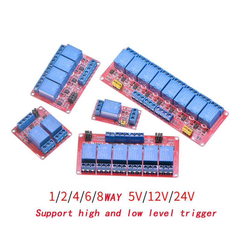 オプトカプラー付きリレーモジュールボードシールド、高レベルト - Relay 8 Channel Board のレビューと価格