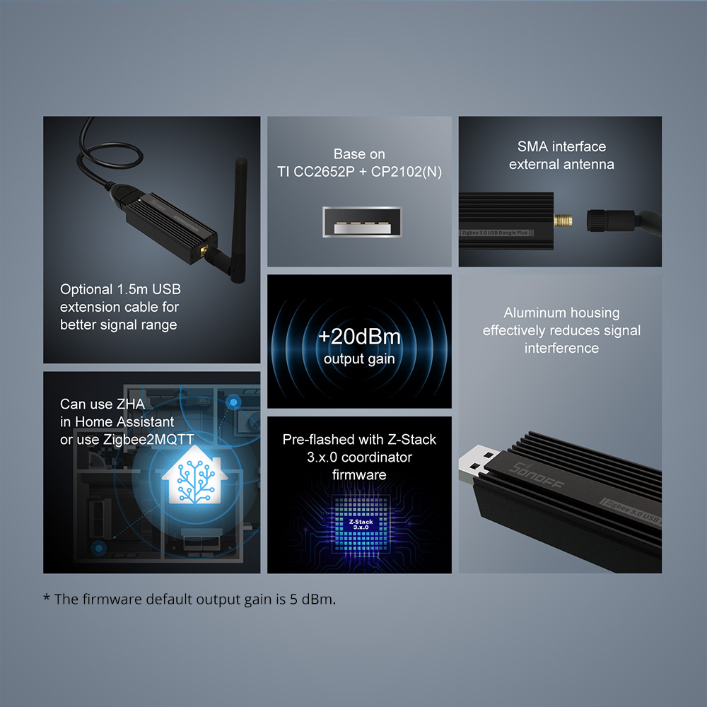SONOFF zigbee gateway 3.0 ZBDo - Zigbee Coordinator Stick のレビューと価格