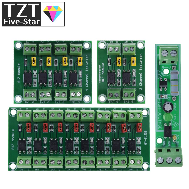 PC817 1 2 4 8 チャンネルフォトカプラ絶縁ボード - Relay 8 Channel Board のレビューと価格