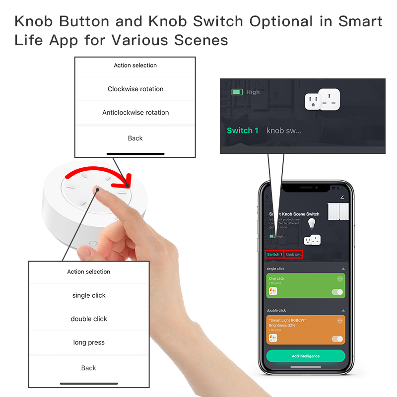 スマート ZigBee ノブスイッチ Tuya スマートライ - Home Automation Technology のレビューと価格