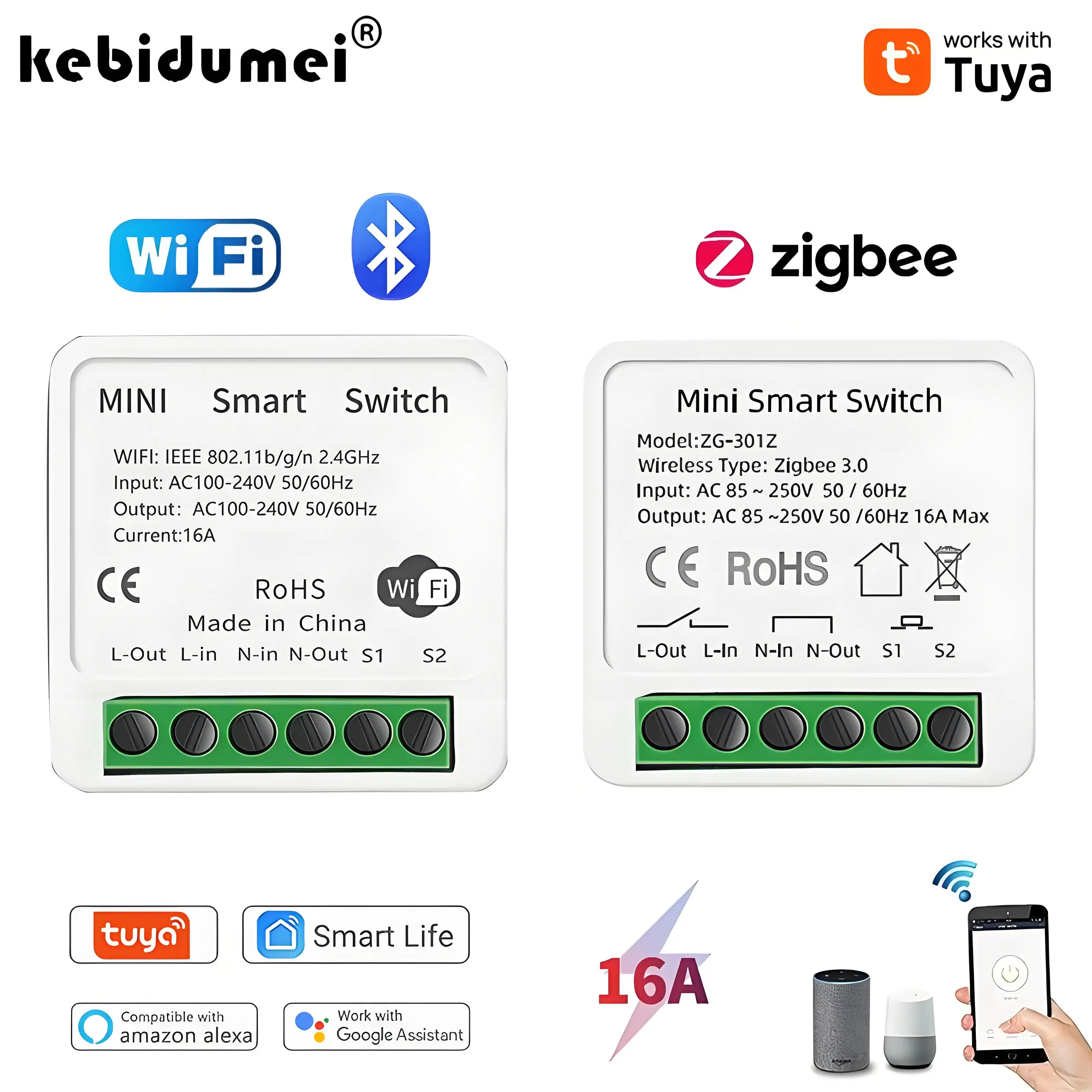16A Tuya Zigbee 3.0 ミニスマートDIYス - Diy Home Automation Controller のレビューと価格