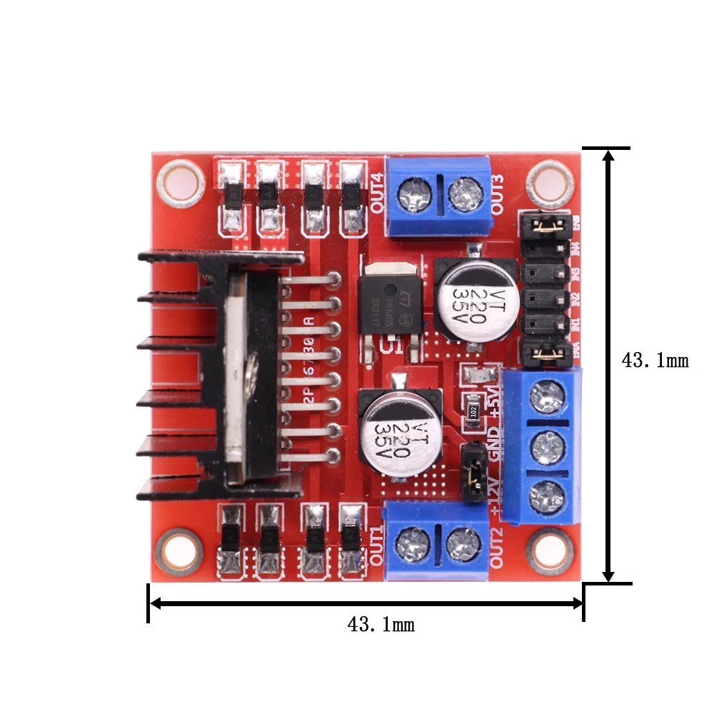 L298Nモータードライバーモジュール デュアルHブリッジコ - Diy Automation Projects のレビューと価格
