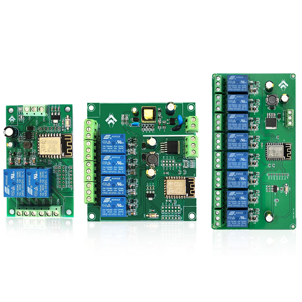 ESP8266 ワイヤレス WIFI リレーモジュール AC - Relay 8 Channel Board のレビューと価格