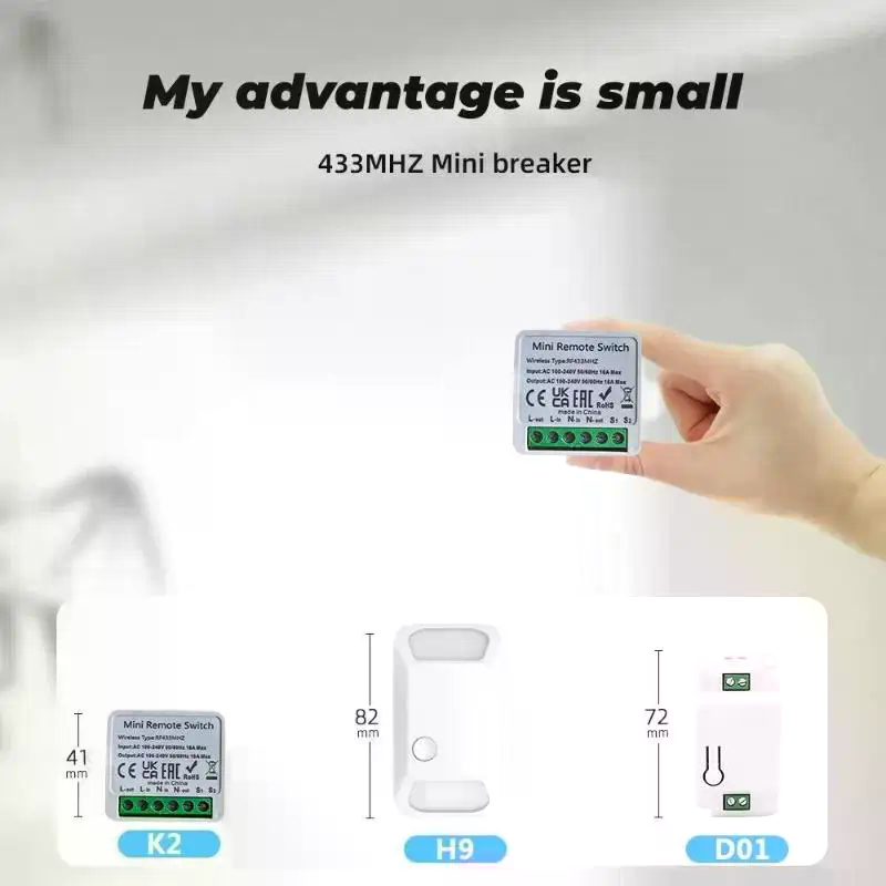RF 433MHzスマートスイッチミニDIYワイヤレスリモコ - Diy Home Automation Controller のレビューと価格