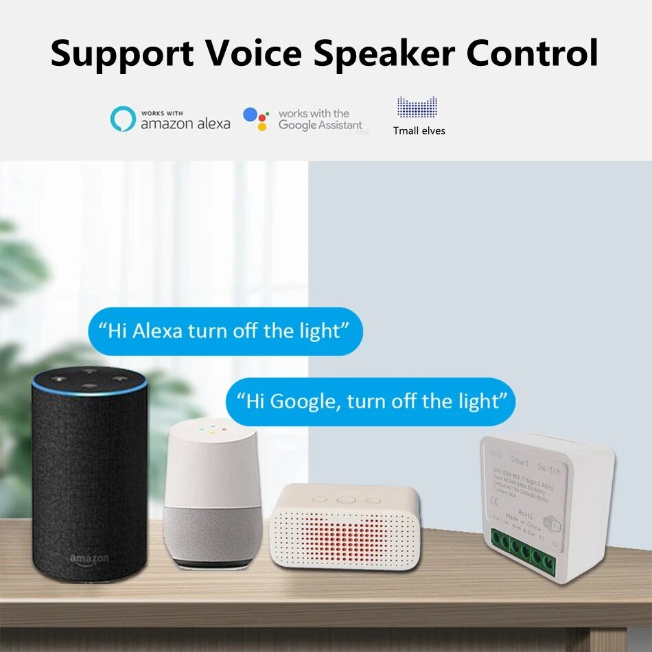 Tuya Smart Lifeアプリ対応 Mini 16A  - Home Automation Technology のレビューと価格