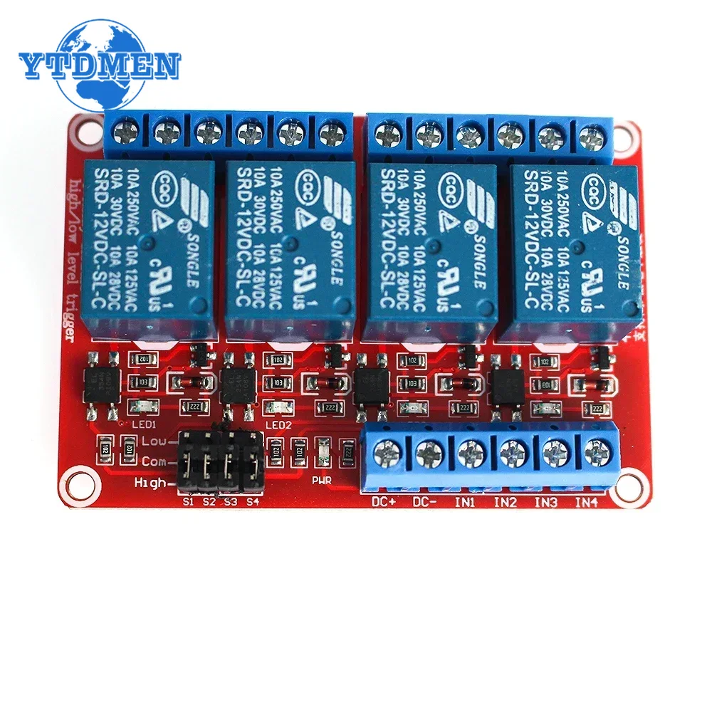 1個 リレーモジュール 5V 12V 24V 1/2/4/8 - Relay 8 Channel Board のレビューと価格